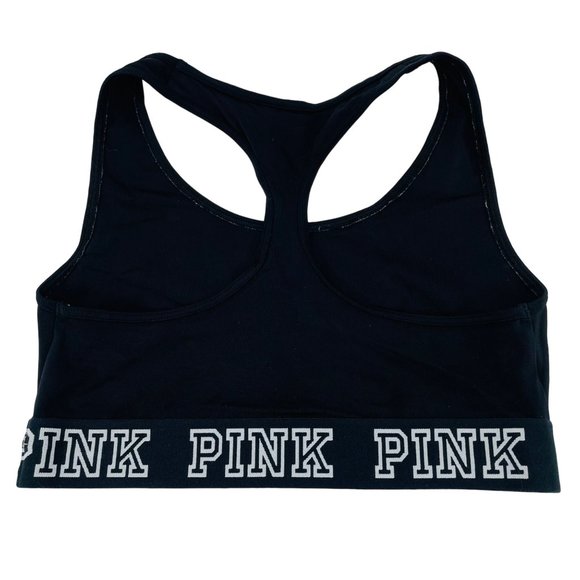 Pink - Crop Sports Bra - Black - Small - Picture 2 of 5